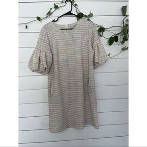 LOFT Multicolored Boucle Mini Dress